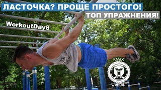 КАК НАУЧИТЬСЯ ДЕРЖАТЬ ЛАСТОЧКУ на турнике | Workout Day 8