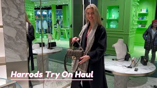 HARRODS: FENDI, GUCCI, DIOR, CARTIER, HERMES TRY ON HAUL | JULIA Z FASHION