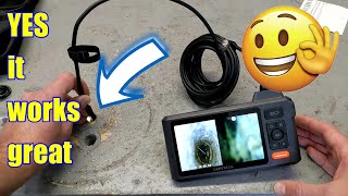 Good and affordable Amazon find #DEPSTECH 5"IPS Screen Dual Camera Borescope for any garage