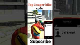 Top 3 super bike code in Indian bike driving 3d