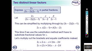 Partial Fractions (Linear Factors)