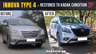 Incredible Innova Type 4 Restoration😎 I Premium Interior Customization |📍Autorounders