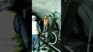 Drilling Work | Tunnel Support Work #dam #hydropower #mohmanddam #civilengineer #drilling