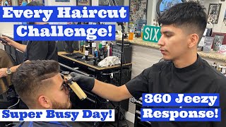 Every Haircut Challenge! 360 Jeezy Response! (20 haircuts!!)