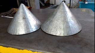 Conos para Tapas de Chimeneas - Plegado de Planchas Galvanizadas