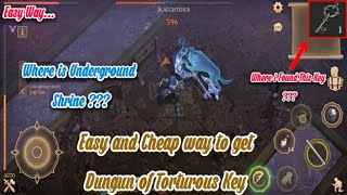 Underground shrine || How to get dungeon of torturous key || Grim Soul Dark and Fantasy Survival