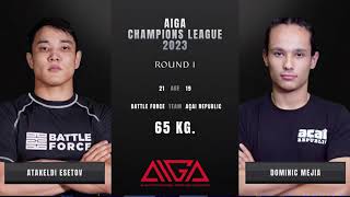 - 65 kg Atakeldy Yessetov Battle Force vs Dominic Mejia Acai republic