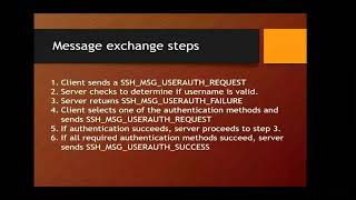 SSH Protocol-User Authentication Protocol and Connection Protocol