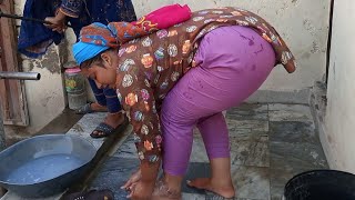 how washed foot in rural area