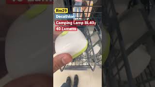 DECATHLON - QUECHUA Camping lamp 40 lumens #camping #hiking #silentvlog #asmr #4K #decathlon