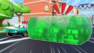 Oh no! Crocodile Car attack the BABIE TRUCKS with SLIME | Car Wash