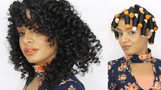 How To Do A Simple + Perfect Perm Rod Set At Home On Natural Hair Tutorial