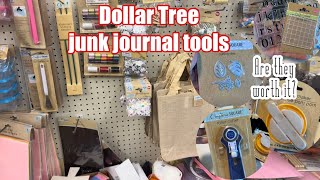 Dollar tree Junk journal tools / are they worth it? part 1 shopping