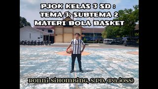 PJOK KELAS 3 SD : TEMA 3, SUBTEMA 2, MATERI BOLA BASKET