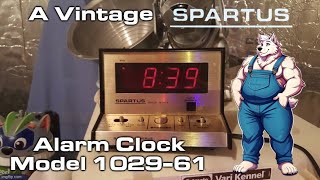 Eskie's Vlog 052324: A Spartus Alarm Clock Model 1029-61