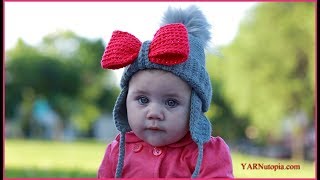 How to Crochet Tutorial: DIY The Bow-tastic Hat by YARNutopia