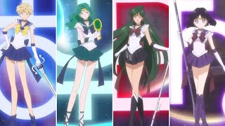 The Outer Senshi Crystal Power Transformation and Speech Ver.2 Sailor Moon Eternal 美少女戰士永恆 外部四戰士變身