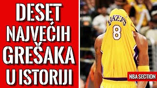 Deset najvećih grešaka u istoriji NBA