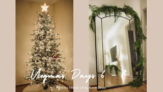 Minimal Living Room Decor for Christmas | Vlogmas Day 6 + 7