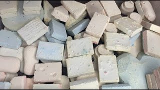 Assortment MASS Crush! 70+ Gym Chalk Pieces! EDITED! Satisfying Relaxing Sounds Stress Relief ASMR