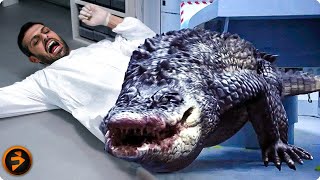 Mutated Gator snaps at scientists | LAKE PLACID VS. ANACONDA | Robert Englund, Corin Nemec