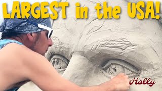 LARGEST BEACH SAND SCULPTURE CONTEST IN THE US! Texas Sandfest 2023, Part 1; S3E10