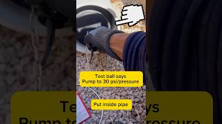 How To Put Test Ball #plumber