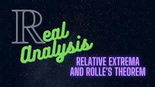 Relative extrema and Rolle’s theorem