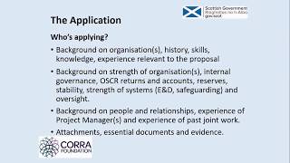 Webinar: What makes a successful application to the Scottish Government small grants?