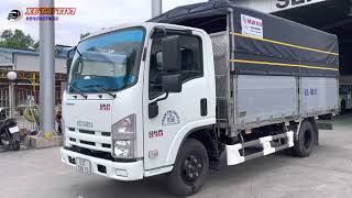 Isuzu QKR270 thùng Inox bửng nhôm tải 2t49 | chi tiết thùng bạt bửng nhôm xe tải Isuzu 2t5 cực đẹp!