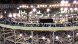 Suasana Masjidil Haram sebelum Subuh 01 Oktober 2013