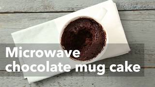 Microwave chocolate mug cake