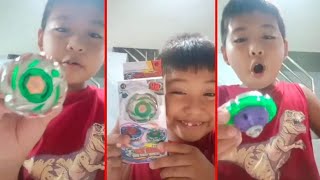 Unboxing my newest toy #beyblade and #yoyo bought by mamala #yushiro