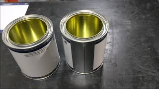 Paint Can Quarts, Gallons and Pails With Orientation