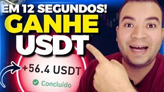 SITE FENOMENAL PAGOU $56.40 USDT EM 12 SEGUNDOS! GANHE USDT NA HORA (Como ganhar dinheiro)