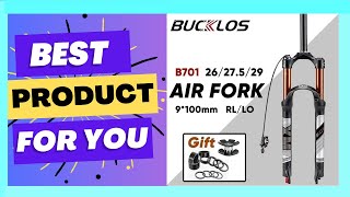 Best    BUCKLOS Mountain Bike Air Fork 9*100mm Bicycle Air Suspension       Review