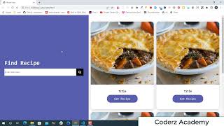 JavaScript Recipe App - JS Logic Part 1