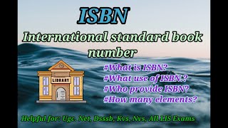 ISBN In Library Information Science|| what is ISBN in library science|| ISBN Book Number|| ISBN