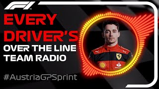 Every Driver's Radio Finishing Sprint Austria GP 2022 #SPRINT