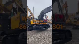 Volvo 140 excavator is being tested to show its one-sided walking performance. #excavators