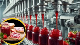 How Strawberry Jam Is Made In Factory   Strawberry Jam Factory Process