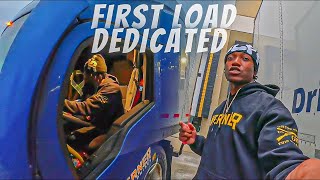 My First Load On New Dedicated Account | Blind Side Backing Into Dock