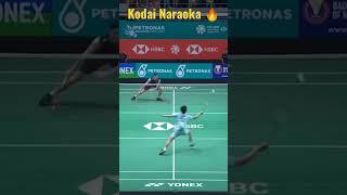 Kodai Naraoka vs Lee Zii Jia 🔥 #shorts #badminton #malaysiaopen #kodainaraoka please subscribe 👇