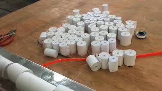 Coreless thermal paper roll Slitting and rewinding machine