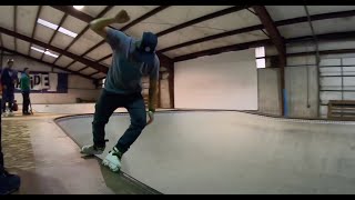 Primeira vez em uma pista de madeira - Evoluindo no patins - Southside Skatepark USA  TEXAS