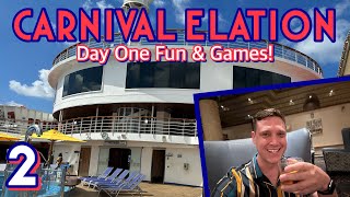 Carnival Elation: Sailaway, bingo, & the "Welcome Aboard" show! | PART 2, February 2023