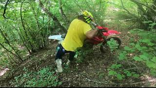 CRF 250 DR 250 IN FOREST RIDING