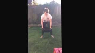 Hannah's Ice Bucket Challenge.