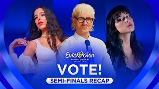 Eurovision 2024: ALL SONGS RECAP (Semi-Final 1 & 2 + AQ)