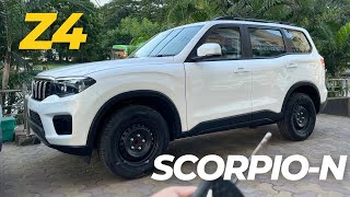 2024 Mahindra SCORPIO-N Z4 - Better Than THAR ROXX🤔 With ON ROAD PRICE & MILEAGE✅